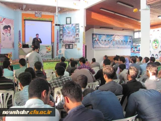 برگزاری مراسم جشن عیدمبعث وتجلیل ازمنتخبین مسابقات فرهنگی وهنری مرکز شهید مطهری نوشهر