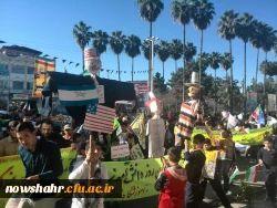 شرکت دانشجویان مرکزآموزش عالی شهید مطهری نوشهر در راهپیمایی 13آبان  6