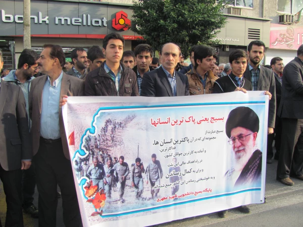 شرکت دانشجویان  درگرد همایی بزرگ بسیجیان شهرستان نوشهر 6