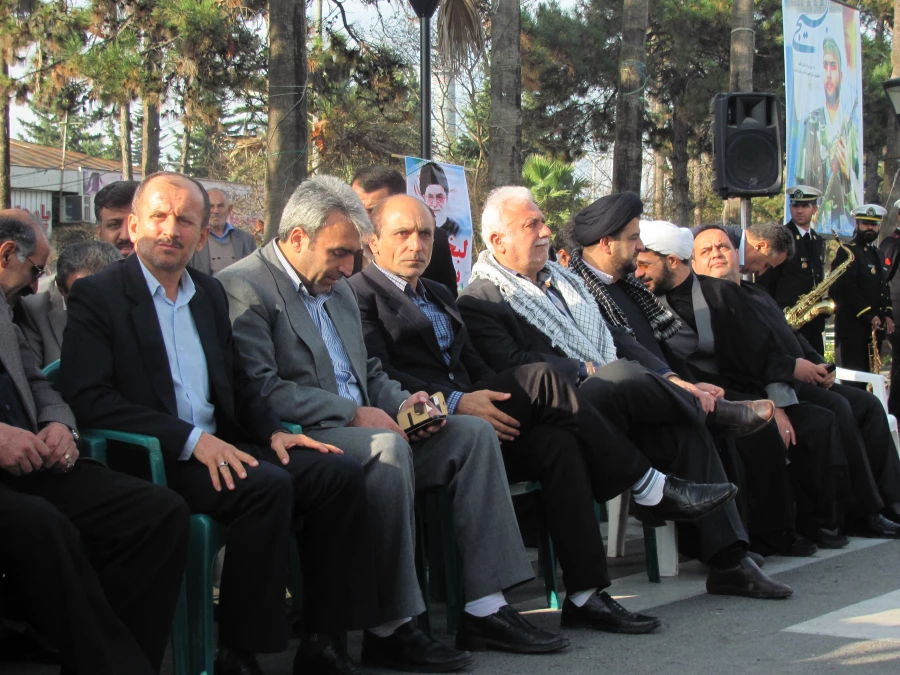 شرکت دانشجویان  درگرد همایی بزرگ بسیجیان شهرستان نوشهر 5