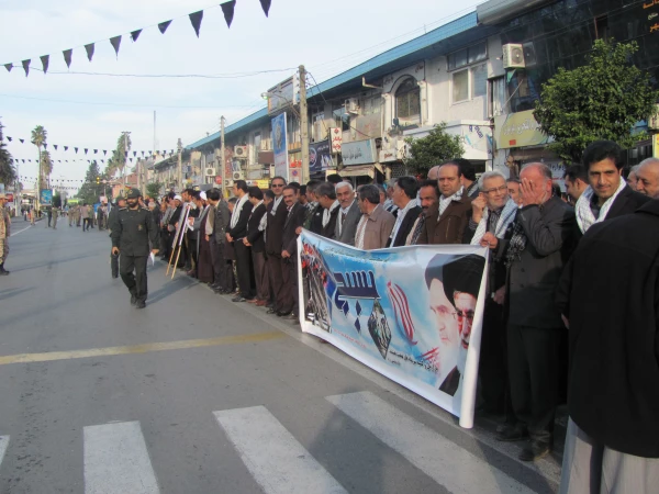 شرکت دانشجویان  درگرد همایی بزرگ بسیجیان شهرستان نوشهر 7