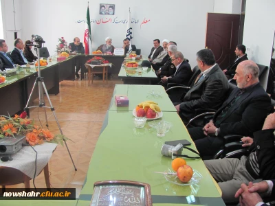 مراسم کلنگ زنی نماز خانه وانتشارات مرکزآموزش عالی شهید مطهری نوشهر