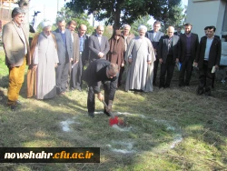 مراسم کلنگ زنی نماز خانه وانتشارات مرکزآموزش عالی شهید مطهری نوشهر 3