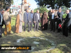 مراسم کلنگ زنی نماز خانه وانتشارات مرکزآموزش عالی شهید مطهری نوشهر 5