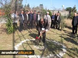 مراسم کلنگ زنی نماز خانه وانتشارات مرکزآموزش عالی شهید مطهری نوشهر 4