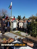 غبار روبی وعطر افشانی گلزار شهدای مزگاه 4