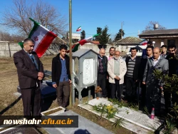 غبار روبی وعطر افشانی گلزار شهدای مزگاه 6