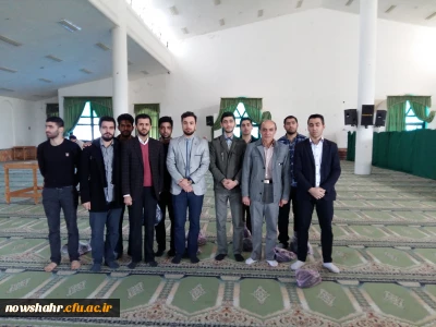 شرکت دانشجویان در نماز جمعه شهرستان نوشهر