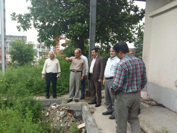 گزارش بازدید جناب آقای دکتر خاکی و اعضاءکمیته عمران از مرکز آموزش عالی شهید مطهری نوشهر 2