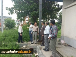 گزارش بازدید جناب آقای دکتر خاکی و اعضاءکمیته عمران از مرکز آموزش عالی شهید مطهری نوشهر 3