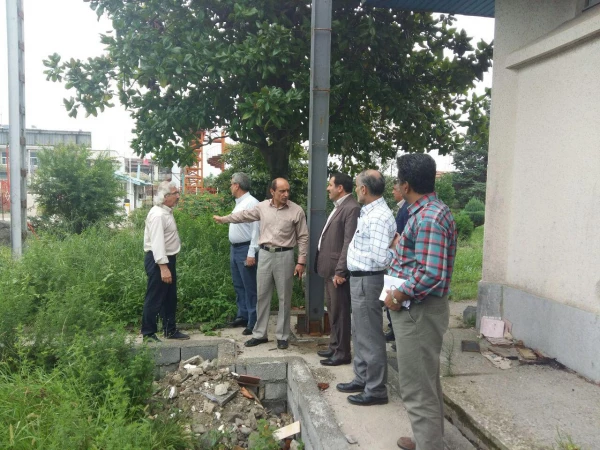 گزارش بازدید جناب آقای دکتر خاکی و اعضاءکمیته عمران از مرکز آموزش عالی شهید مطهری نوشهر 3