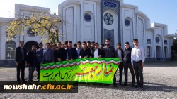 شرکت دانشجویان مرکز آموزش عالی شهید مطهری نوشهر  در نماز جمعه شهرستان نوشهر 3