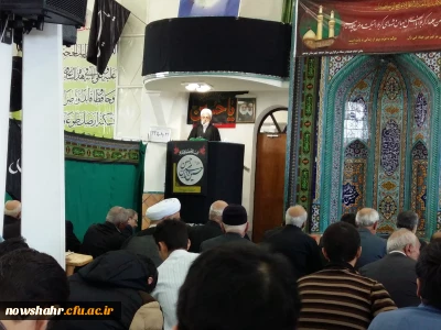 شرکت دانشجویان مرکز آموزش عالی شهید مطهری نوشهر  در نماز جمعه شهرستان نوشهر