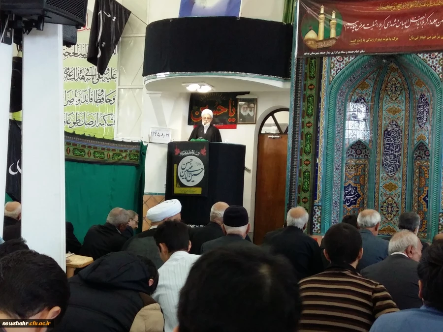 شرکت دانشجویان مرکز آموزش عالی شهید مطهری نوشهر  در نماز جمعه شهرستان نوشهر 2