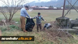 گزارش پاکسازی محوطه و فضای سبز دانشگاه  2