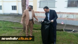 گزارش پاکسازی محوطه و فضای سبز دانشگاه  3