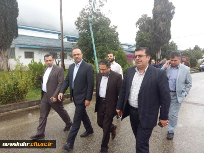 بازدید آقای دکتر احمدی لاشکی نایب رئیس کمسیون آموزش وتحقیقات مجلس شورای اسلامی و آقای دکتر سید احمد کسائیان مدیریت محترم امور پردیس های دانشگاه فرهنگیان استان مازندران و آقای خدادادی مدیر حراست دانشگاه فرهنگیان استان مازندران از مرکز آموزش عالی شهید مطهری نوشهر