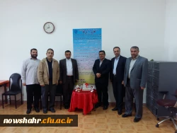 بازدید آقای دکتر احمدی لاشکی نایب رئیس کمسیون آموزش وتحقیقات مجلس شورای اسلامی و آقای دکتر سید احمد کسائیان مدیریت محترم امور پردیس های دانشگاه فرهنگیان استان مازندران و آقای خدادادی مدیر حراست دانشگاه فرهنگیان استان مازندران از مرکز آموزش عالی شهید مطهری