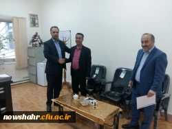 برگزاری مراسم تقدیر از آقای صادق طهماسبی آزاده و جانباز هشت سال جنگ تحمیلی و آقای حکمت الله آزادی جانباز دفاع مقدس 2