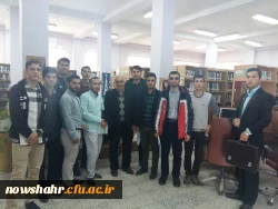 گزارش بازدید دانشجویان از کتابخانه شهرستان چالوس 2