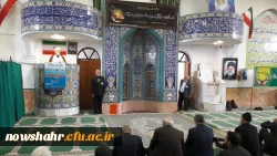 شرکت دانشجویان در نماز جمعه شهرستان نوشهر 2