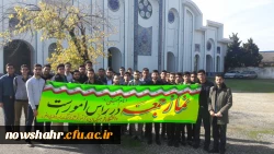 شرکت دانشجویان در نماز جمعه شهرستان نوشهر 3