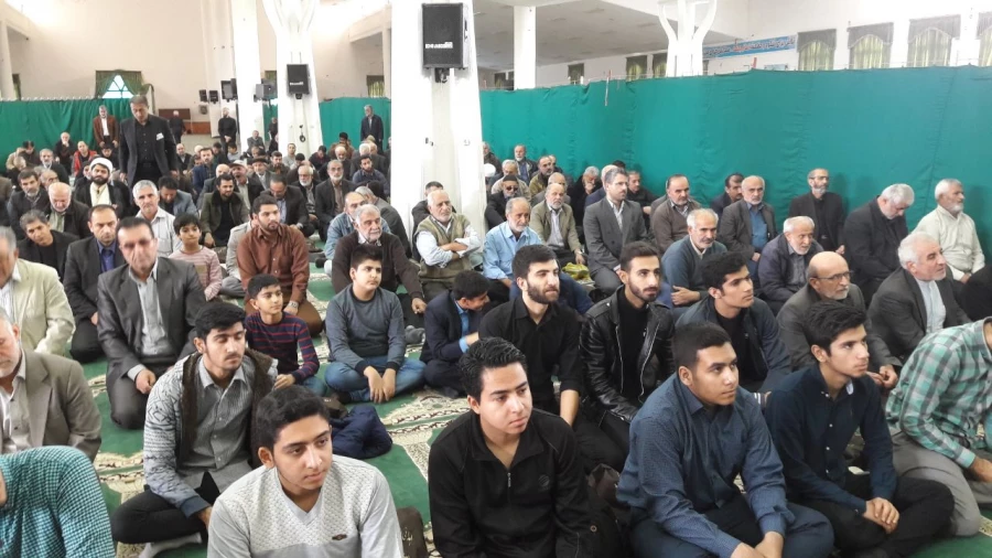 شرکت دانشجویان در نماز جمعه شهرستان نوشهر 5