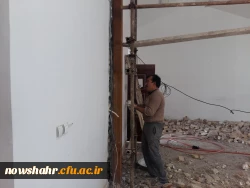 گزارش پاکسازی محوطه و بازسازی سالن کنفرانس دانشگاه جهت برگزاری اجلاسیه سراسری دانشگاه فرهنگیان سراسر کشور 7