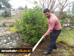 گزارش پاکسازی محوطه و بازسازی سالن کنفرانس دانشگاه جهت برگزاری اجلاسیه سراسری دانشگاه فرهنگیان سراسر کشور 5