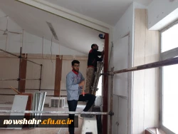 گزارش پاکسازی محوطه و بازسازی سالن کنفرانس دانشگاه جهت برگزاری اجلاسیه سراسری دانشگاه فرهنگیان سراسر کشور 8