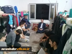 دیدار صمیمی سرپرست مرکز به همراه کارکنان در سرای دانشجویی 3
