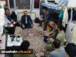 دیدار صمیمی سرپرست مرکز به همراه کارکنان در سرای دانشجویی 8