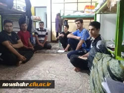 دیدار صمیمی سرپرست مرکز به همراه کارکنان در سرای دانشجویی 9