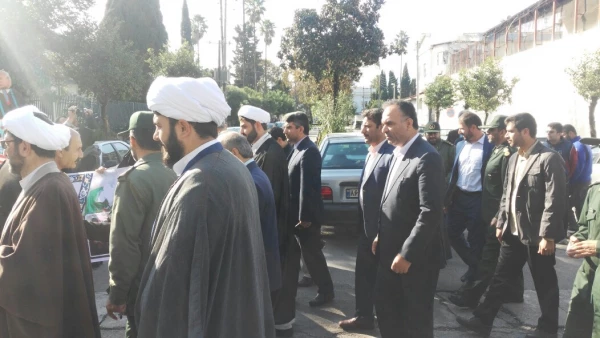 گزارش برگزاری مراسم راهپیمایی 13 آبان 7