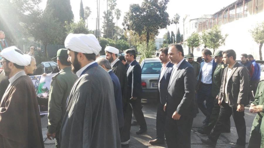 گزارش برگزاری مراسم راهپیمایی 13 آبان 7