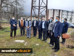 کاشت 42 اصله درخت در گرامیداشت انقلاب اسلامی ایران توسط خیّر نیک اندیش و مسئولان دانشگاه فرهنگیان نوشهر  3