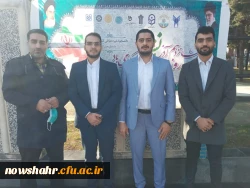 به مناسبت گرامیداشت روز دانشجو مرکز آموزش عالی شهید مطهری نوشهر  با همکاری سایر دانشگاه های نوشهر  به عطر افشانی گلزار شهدا حاضر شدند. 2