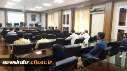 آقای دکتر مهدوی و هیات همراه از مرکز آموزش عالی شهید مطهری نوشهر بازدید به عمل آوردند  14