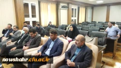 آقای دکتر مهدوی و هیات همراه از مرکز آموزش عالی شهید مطهری نوشهر بازدید به عمل آوردند  25